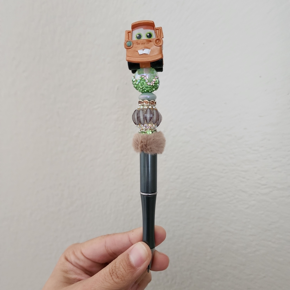 Disney Cars Mater Doorable Custom Beaded Pen Black Ink